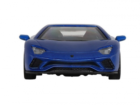 Фото Машина "АВТОПАНОРАМА" Lamborghini Aventador S Coupe, синий, 1/32, свет, звук, в/к 17,5*12,5*6,5 см | Инномарт