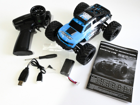 Фото Радиоуправляемый монстр RCM Recon MT (синий) 4WD 2.4G 1/20 RTR | Инномарт