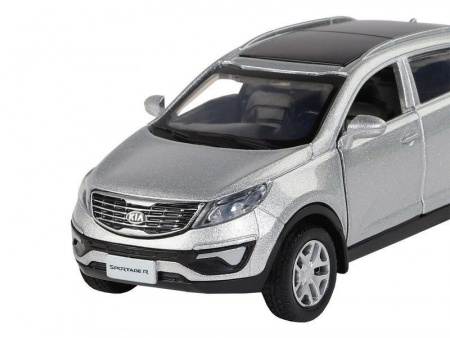 Фото Машина "АВТОПАНОРАМА" KIA SPORTAGE R, серебряный, 1/39, инерция, в/к 17,5*12,5*6,5 см | Инномарт