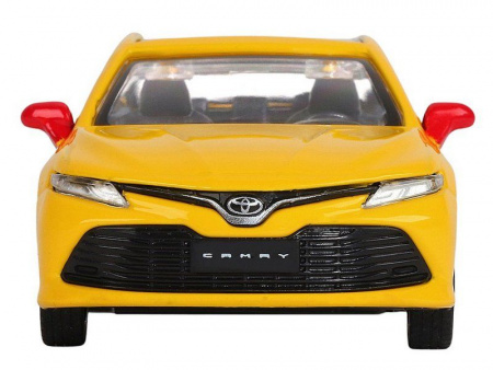 Фото Машина "АВТОПАНОРАМА" Яндекс GO Toyota Camry, 1/43, желтый, инерция, откр. двери, 17,5*12,5*6,5 см | Инномарт