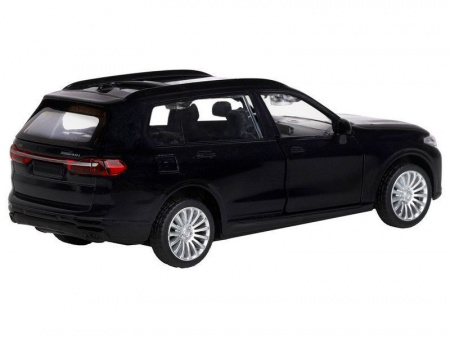 Фото Машина "АВТОПАНОРАМА" BMW X7, 1/44,, черный, инерция, откр. двери, в/к 17,5*12,5*6,5 см | Инномарт