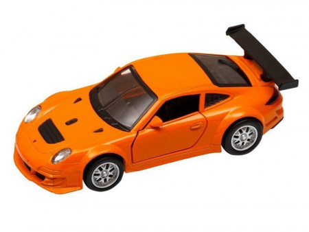 Фото Машина "АВТОПАНОРАМА" Porsche 911 GT3 RSR, оранжевый, 1/39, инерция, в/к 17,5*12,5*6,5 см | Инномарт