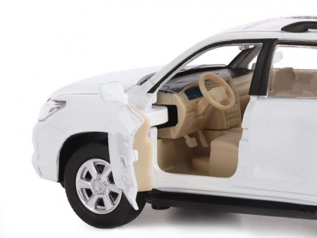 Фото Машина "АВТОПАНОРАМА" Lexus LX570, белый, 1/32, свет, звук, инерция, в/к 17,5*13,5*9 см | Инномарт