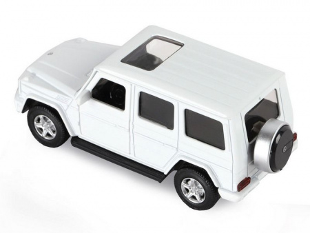 Фото Машина "АВТОПАНОРАМА" Mercedes-Benz G350d, белый, 1/42, инерция, в/к 17,5*12,5*6,5 см | Инномарт