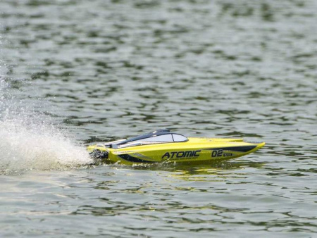 Фото Радиоуправляемый катамаран Volantex RC ATOMIC 700 желтый Brushless PNP | Инномарт