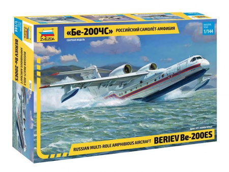 Фото Сборная модель ZVEZDA Российский самолет-амфибия Бе-200ЧС, 1/144 | Инномарт