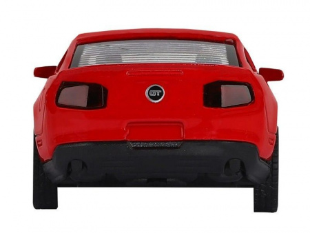 Фото Машина "АВТОПАНОРАМА" Ford Mustang GT, красный, 1/43, инерция, откр. двери, в/к 17,5*12,5*6,5 см | Инномарт