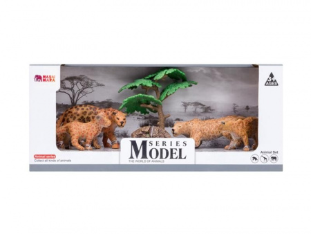 Фото Набор фигурок животных MASAI MARA MM201-007 серии "Мир диких животных": Семья ягуаров, 6 пр. | Инномарт