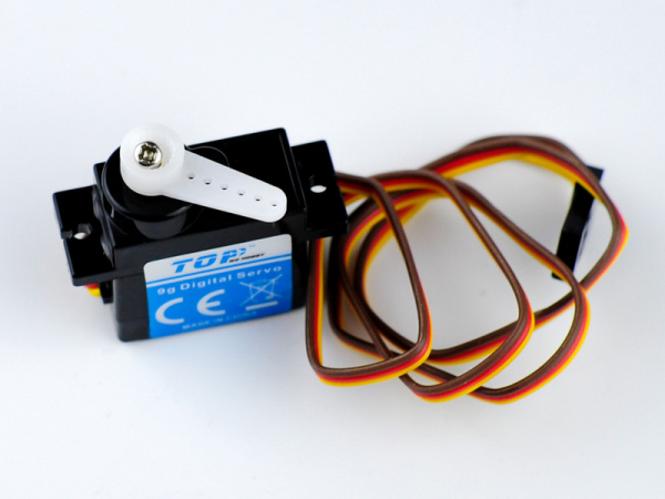 Сервомашинка 9g для планера Top RC Lightning V2 (закрылки), провод 400мм | Инномарт