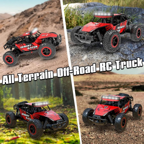 Радиоуправляемый внедорожник Volantex RC Desert King красный 2WD 2.4G 1/16 RTR | Инномарт
