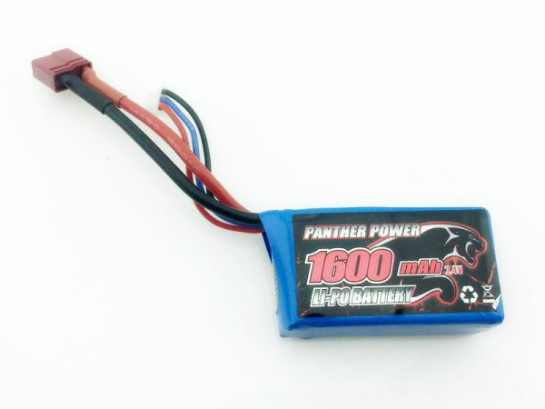 Аккумулятор Li-Po 1600mAh, 7,4V, T-plug для Remo Hobby 1/16 | Инномарт