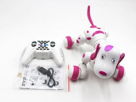 Фото Радиоуправляемая робот-собака HappyCow Smart Dog 2.4G (розовая) | Инномарт