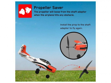 Фото Радиоуправляемый самолет Volantex RC T28 400мм 2.4G 4ch LiPo RTF with Gyro | Инномарт