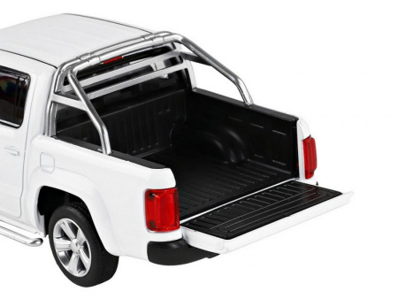 Фото Машина "АВТОПАНОРАМА" Volkswagen Amarok, белый, 1/30, свет, звук, инерция, в/к 20*10*11 см | Инномарт