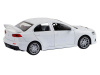 Фото Машина "АВТОПАНОРАМА" Mitsubishi Lancer Evolution, белый, 1/41, откр. двери, в/к 17,5*12,5*6,5 см | Инномарт