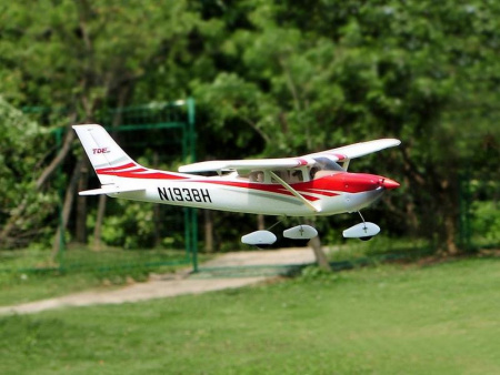 Фото Р/У самолет Top RC Cessna 182 400 class красная 965мм 2.4G 4-ch LiPo RTF | Инномарт