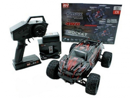 Фото Радиоуправляемый монстр Remo Hobby SMAX Brushless (красный) 4WD 2.4G 1/16 RTR | Инномарт