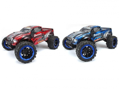 Фото Радиоуправляемый монстр Remo Hobby Dinosaurs Master TWINS MOTOR (красный) 4WD 2.4G 1/8 RTR | Инномарт