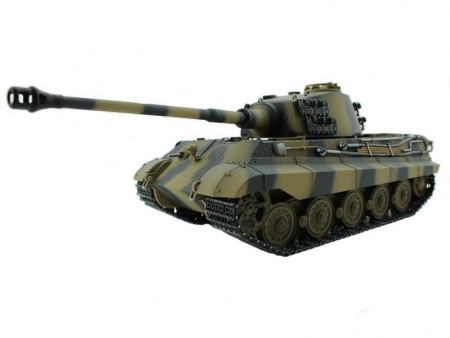 Фото Р/У танк Torro King Tiger (башня Henschel) 1/16 2.4G, ВВ-пушка, деревянная коробка | Инномарт