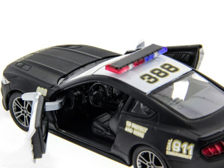 Фото Машина Kinsmart 1:38 Ford Mustang GT 2015 (Police) инерция (1/12шт.) б/к | Инномарт
