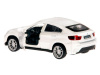 Фото Машина "АВТОПАНОРАМА" BMW X6, 1/43, белый, инерция, откр. двери, в/к 17,5*12,5*6,5 см | Инномарт