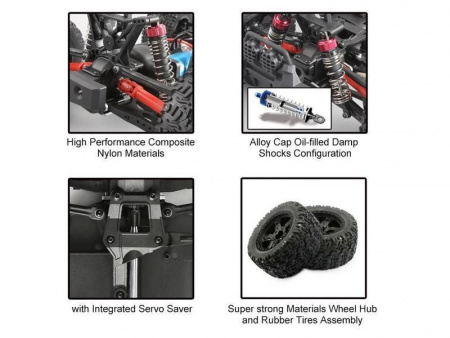 Фото Радиоуправляемый монстр Remo Hobby MMAX Brushless (синий) 4WD 2.4G 1/10 RTR | Инномарт