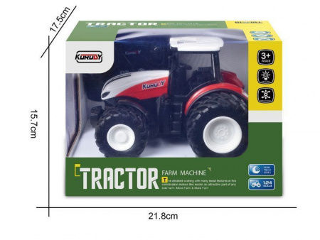 Фото Р/У фермерский трактор Korody, двойные колеса 1/24 2.4G 6CH RTR | Инномарт