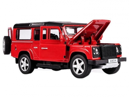 Фото Машина Land Rover Defender 6604 1/32 свет, звук, в асс. инерция (1/12шт.), б/к, 15 см | Инномарт
