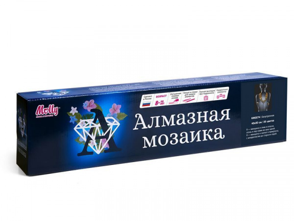 Картина мозаикой 40х50 БЕЗУПРЕЧНАЯ (квадр. эл-ты) (20 цветов) | Инномарт