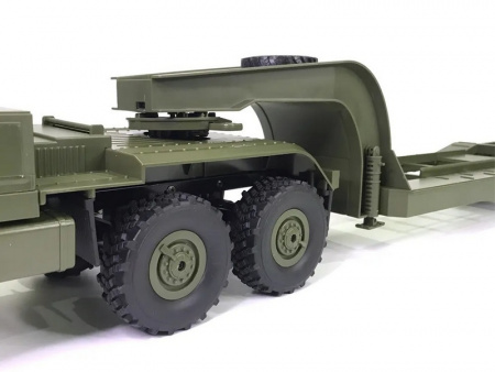 Фото Радиоуправляемая машина WPL военный грузовик B-36 с тралом (зеленый) 6WD 2.4G 1/16 RTR | Инномарт