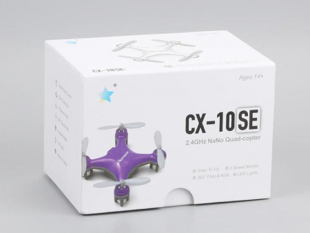 Фото Р/У квадрокоптер Cheerson CX-10SE Mini RTF 2.4G (розовый) | Инномарт