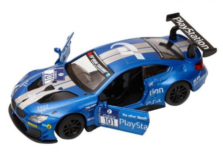 Фото Машина "АВТОПАНОРАМА" BMW M6, синий, 1/44, инерция, в/к 17,5*12,5*6,5 см | Инномарт