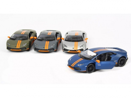 Фото Машина Kinsmart 1:38 Lamborghini Huracan LP610-4 Avio Matte, инерция (1/12шт.) б/к | Инномарт