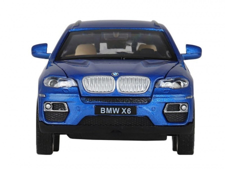 Фото Машина "АВТОПАНОРАМА" BMW X6, синий, 1/32, свет, звук, инерция, в/к 17,5*13,5*9 см | Инномарт