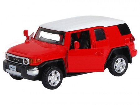 Фото Машина "АВТОПАНОРАМА" Toyota FJ Cruiser, красный, 1/43, инерция, в/к 17,5*12,5*6,5 см | Инномарт