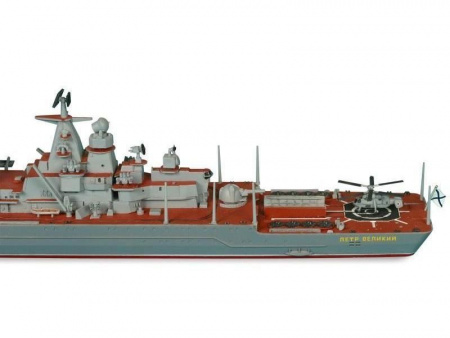 Фото Сборная модель ZVEZDA Российский атомный ракетный крейсер “Петр Великий”, 1/700 | Инномарт