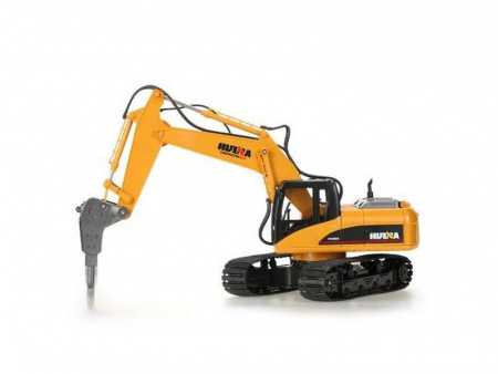 Фото Радиоуправляемый экскаватор c отбойным молотом HUI NA TOYS 2.4G 16CH 1/14 RTR | Инномарт