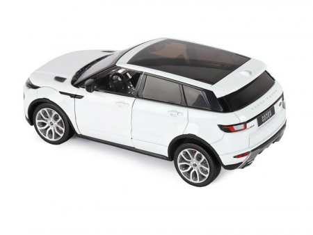 Фото Машина "АВТОПАНОРАМА" Land Rover Range Rover Evoque HSE 2017, белый, 1/24, в/к 24,5*12,5*10,5 см | Инномарт