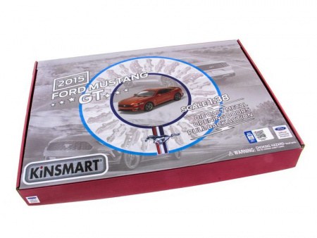 Фото Машина Kinsmart 1:38 Ford Mustang GT 2015 инерция (1/12шт.) б/к | Инномарт