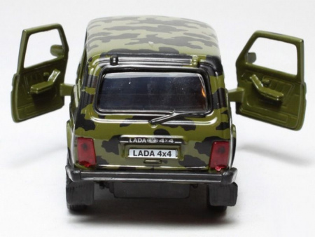 Фото Машина Autotime "LADA 4x4" армейская 1:36 | Инномарт