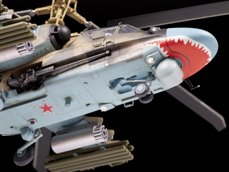 Фото Сборная модель ZVEZDA Российский разведывательно-ударный вертолет Ка-52, 1/48 | Инномарт