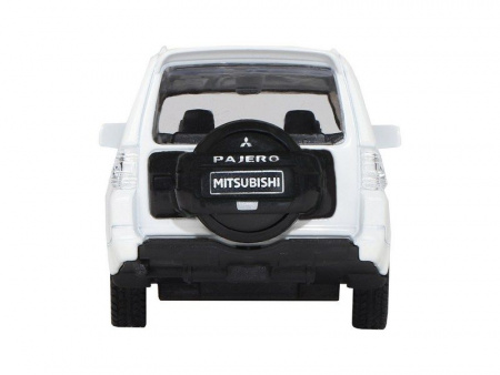 Фото Машина "АВТОПАНОРАМА" Mitsubishi Pajero 4WD Tubro, белый, 1/43, инерция, в/к 17,5*12,5*6,5 см | Инномарт