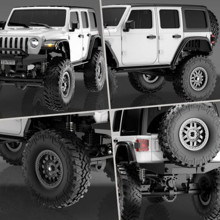 Фото Радиоуправляемый краулер Volantex RC 787-1 белый 4WD 2.4G 1/24 RTR | Инномарт