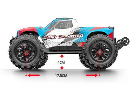 Фото Радиоуправляемый монстр MJX Hyper Go 16208 Brushless 4WD 2.4G LED 1/16 RTR | Инномарт