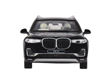 Фото Машина "АВТОПАНОРАМА" BMW X7, черный, 1/32, свет, звук, инерция, в/к 17,5*13,5*9 см | Инномарт