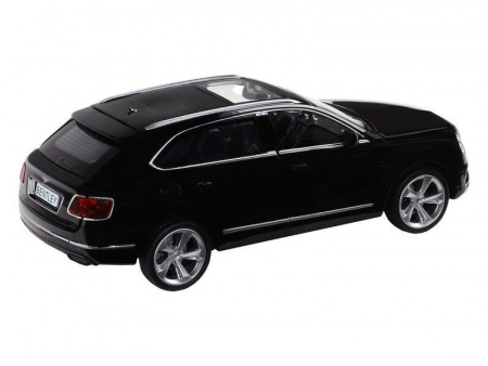 Фото Машина "АВТОПАНОРАМА" Bentley Bentayga, черный, 1/34, свет, звук, инерция, в/к 17,5*13,5*9 см | Инномарт