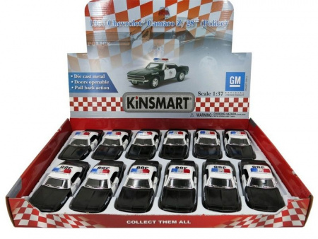 Фото Машина Kinsmart 1:40 Chevrolet Camaro Police инерция (1/12шт.) б/к | Инномарт