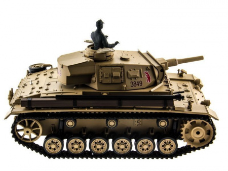 Фото Радиоуправляемый танк Heng Long Panzer III type H Upgrade V6.0 2.4G 1/16 RTR | Инномарт