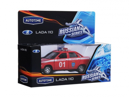 Фото Машина Autotime "LADA 110" пожарная охрана 1:36 | Инномарт