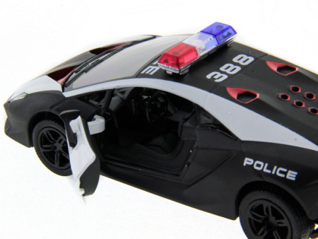 Фото Машина Kinsmart 1:40 Lamborghini Police Sesto Elemento в асс. инерция (1/12шт.) б/к | Инномарт